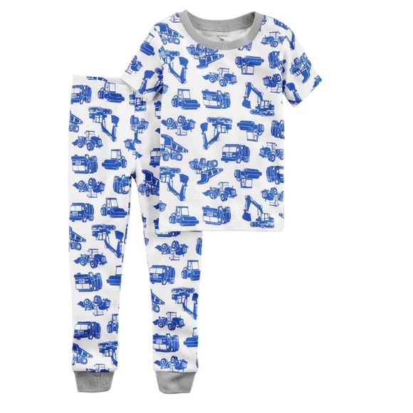 carter's construction pajamas